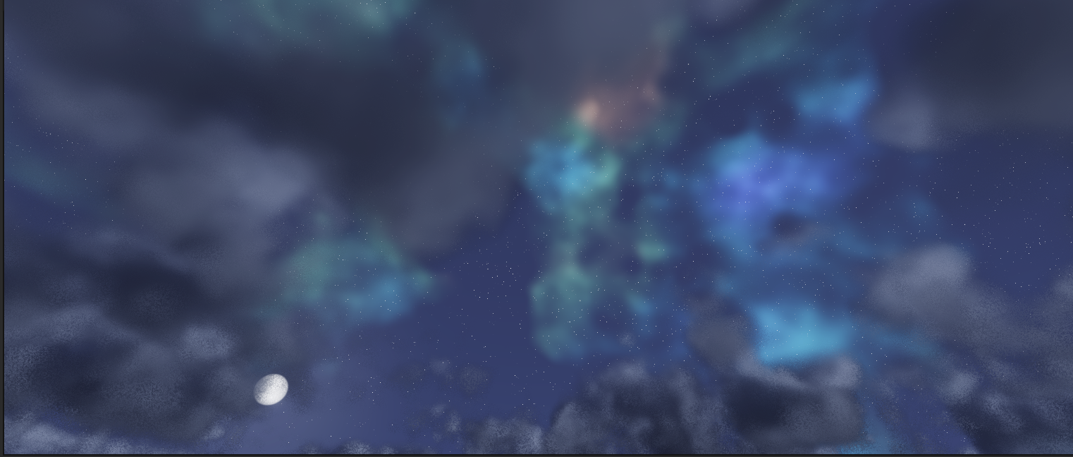Night sky with stars, Milky Way and nebula